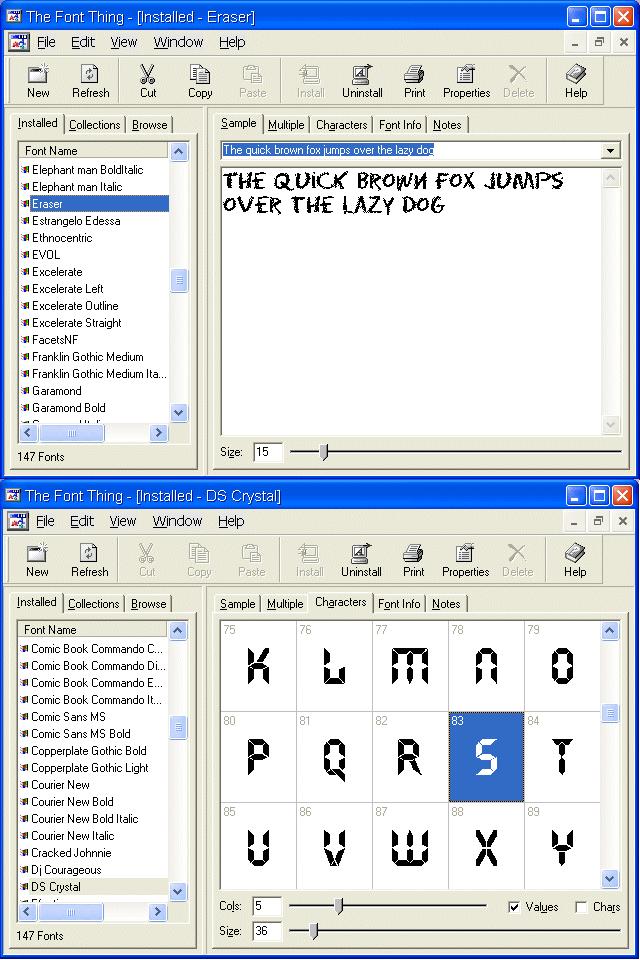 THE FONT THING