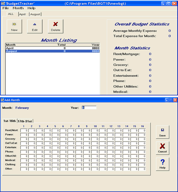 BUDGET TRACKER