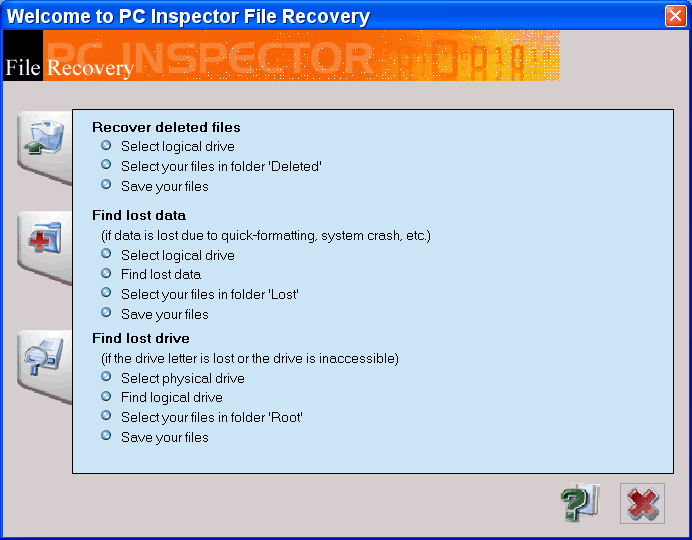 PC INSPECTOR FILE RECOVERY