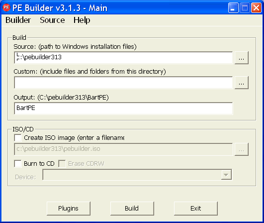 BART'S PE BUILDER